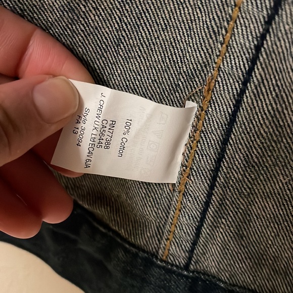 Small NWT MADEWELL 100% Cotton dark denim vest - Picture 4 of 5